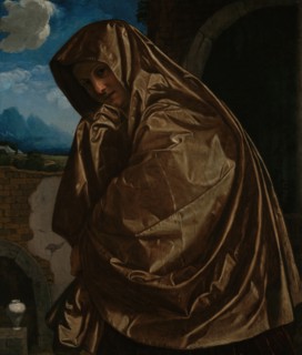 Saint Mary Magdalene at the Sepulchre, about 1530s. Creator: Giovanni Girolamo Savoldo.