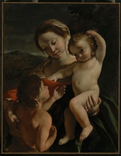 Madonna and Child with the Infant Saint John the Baptist, about 1630-1632. Creator: Giovanni Lanfranco.