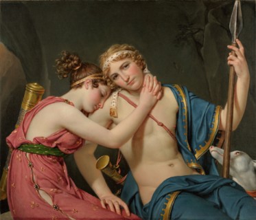 The Farewell of Telemachus and Eucharis, 1818. Creator: Jacques-Louis David.