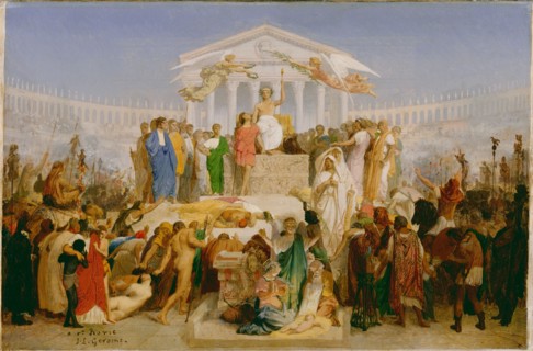 The Age of Augustus, the Birth of Christ, about 1852-1854. Creator: Jean-Leon Gerome.