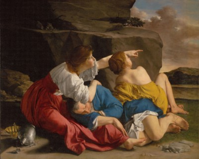 Lot and His Daughters, about 1622. Creator: Orazio Gentileschi.