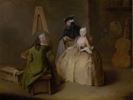 The Painter in His Studio, about 1741-1744. Creator: Pietro Longhi.