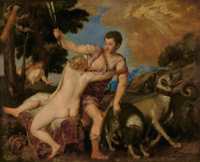 Venus and Adonis, about 1555-1560. Creator: Titian.