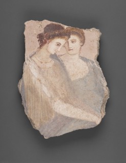 Wall Fragment with Two Women, A.D. 1-75. Creator: Unknown.