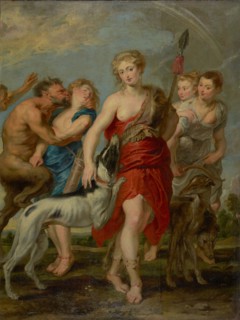Diana and Her Nymphs on the Hunt, 1627-1628. Creator: Workshop of Peter Paul Rubens.