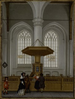 Interior of the Laurenskerk at Rotterdam, 1662. Creators: Unknown, Anthonie De Lorme, Ludolf de Jongh.