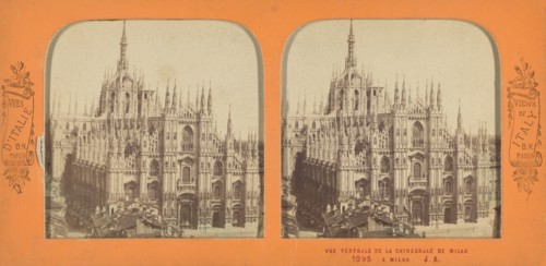 Vue Generale de la Cathedrale de Milan a Milan, 1860s. Creator: Adolphe Block.