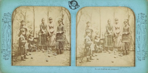 La Partie de Croquet, about 1865. Creator: Adolphe Block.