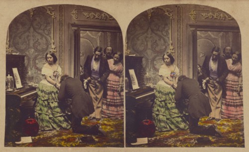 Declaration of Love., July 1857. Creator: Alfred Silvester.