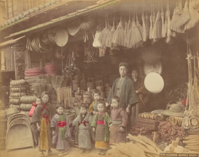 Coarse Wares Shop, 1870s-1890s. Creator: Kusakabe Kimbei.