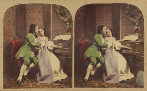 The Tender Chord. (La Corde Sensible), about 1865. Creator: London Stereoscopic & Photographic Co.
