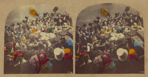 Derby Day. Nip and Tuck, about 1860. Creator: London Stereoscopic & Photographic Co.