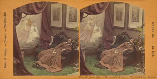 Reve de jeune fille. - The maid's dream. - Des Madchen's Traum., about 1865. Creator: S.P. Christmann.