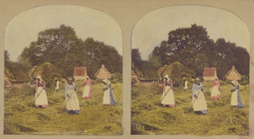 Turning Barley., about 1855. Creator: Thomas Richard Williams.