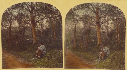 The Woodman's Quiet Pipe., 1857-1859. Creator: William Morris Grundy.