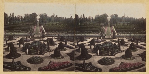 Shaw's Garden. Central view from Palm-House. St. Louis, Missouri, about 1872-1874. Creator: Boehl & Koenig.