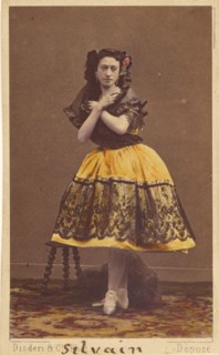 Silvain ballerina, 1862-1866. Creator: Disdéri & Cie..