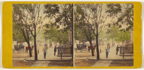 Lafayette Place, from Great Jones St. New York., 1864-1866. Creator: E. & H.T. Anthony.