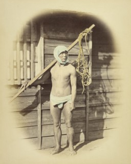 A Laborer in Summer Dress, about 1868. Creator: Felice Beato.