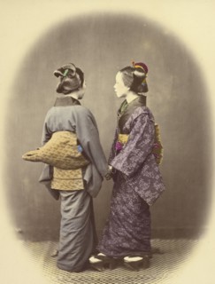 Two Japanese Women, 1866-1867. Creator: Felice Beato.