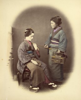 Young Lady, with Pipe, 1866-1867. Creator: Felice Beato.