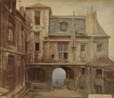 R. St. Paul & R. des Lions, Hotel dit de la Vieuville (disparu), 1883. Creator: H. C. Godefroy.