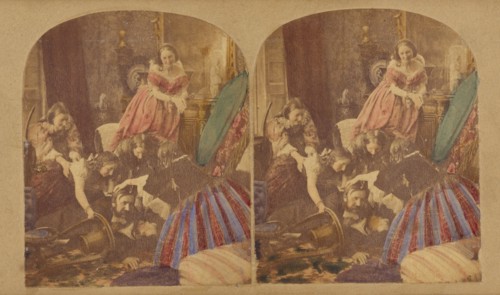 Caught at last, pretty creature., about 1860. Creator: Joseph John Elliott.