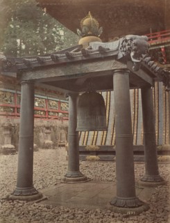 Korean Bell at Nikko, 1870s-1890s. Creator: Kusakabe Kimbei.
