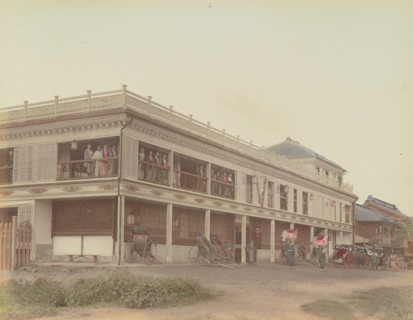 Geisha House, 1870s-1890s. Creator: Kusakabe Kimbei.