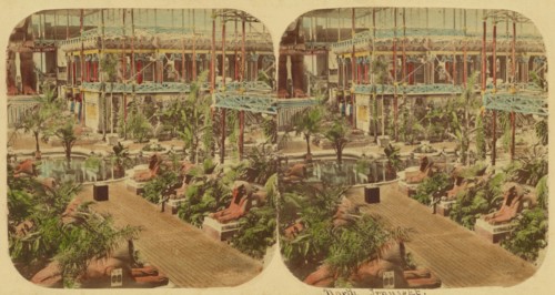 Crystal Palace - View of the North Transept, 1850s. Creator: London Stereoscopic & Photographic Co.