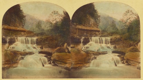 Crystal Cascade, Catskill Mountains, about 1865. Creator: London Stereoscopic & Photographic Co.