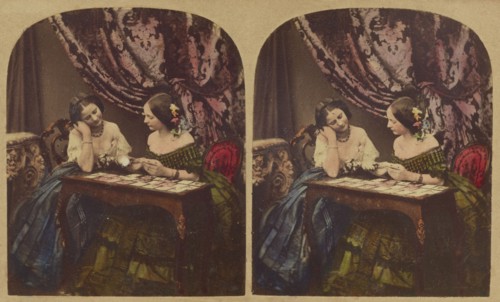 Fortune Telling, about 1865. Creator: London Stereoscopic & Photographic Co.