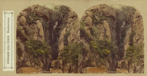 Dungeon Gill Force, Westmoreland, about 1860. Creator: London Stereoscopic & Photographic Co.