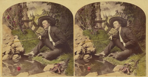 Waiting for a Bite., 1876. Creator: L. Melander & Bro.