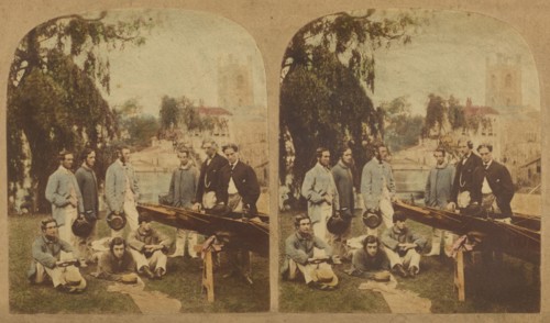 The Exeter College Boat Club Crew. Henley Regatta. 1858. Creator: SE Poulton.