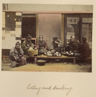 Eating and drinking, about 1873-1883. Creator: Shinichi Suzuki I.