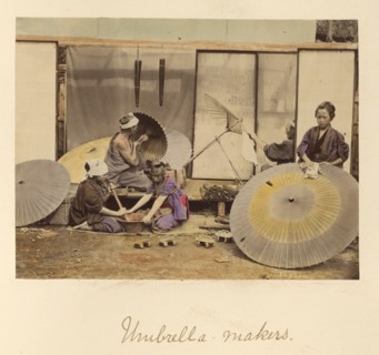Umbrella makers, about 1873-1883. Creator: Shinichi Suzuki I.