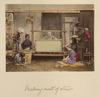 Making Mats of Straw, about 1873-1883. Creator: Shinichi Suzuki I.