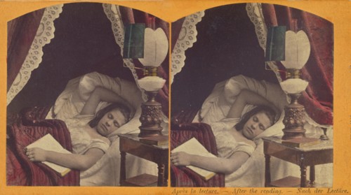 Apres la lecture. - After reading. - Nach der Lecture., about 1860. Creator: Unknown.