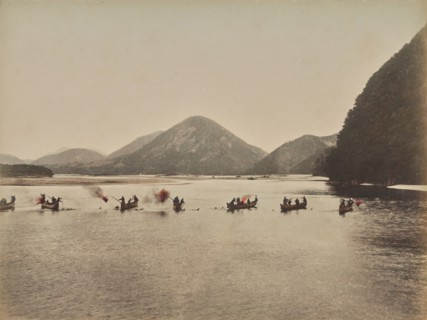 Fishing at Night (Gifu), 1875-1897. Creator: Unknown.