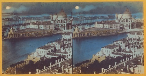 Bird's-eye view of Venice, about 1865. Creator: Unknown.