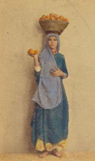 Marchande d'oranges, about 1860. Creator: Wilhelm Hammerschmidt.