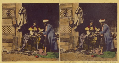 Turkish Shop., 1857-1859. Creator: William Morris Grundy.