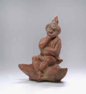 Double-spouted Hanging Lamp with the Figure of a Comic Actor, 125-100 B.C. Creator: Unknown.