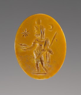 Amulet with Kronos and an Inscribed Prayer, A.D. 100-250. Creator: Unknown.