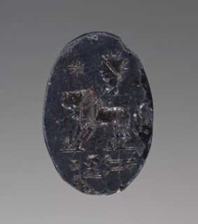 Engraved Gem with Lion, Skeleton, and Helios, 2nd-4th century A.D. Creator: Unknown.