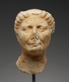 Portrait Head of an Old Woman, 25-1 B.C. Creator: Unknown.
