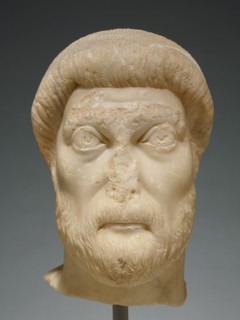Portrait Head of a Man, mid-5th century A.D. Creator: Unknown.
