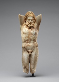 Furniture Support Shaped as a Hanging Marsyas, A.D. 100-200. Creator: Unknown.