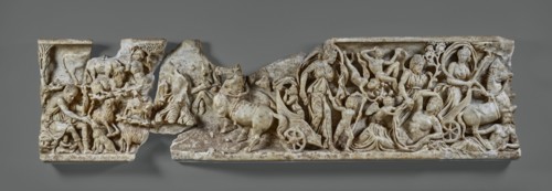 Front of a Sarcophagus with the Myth of Endymion, about A.D. 210. Creator: Unknown.